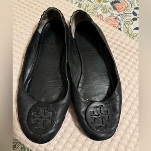 Tory Burch Minnie travel ballet flats. Black size 8